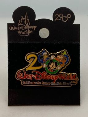 Vintage Disney Parks WDW Celebrate the Future Hand in Hand Character Pin 2000
